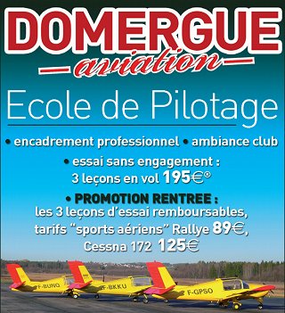 Domergue aviation aéroclub Besançon la Veze
